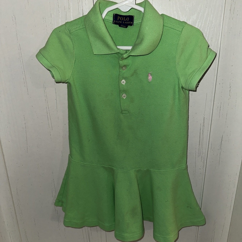 Polo Ralph Lauren Girls Dress Size 3/3T Green